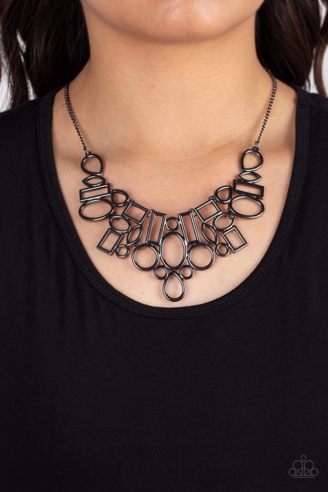 Geometric Grit - Black - By Paparazzi