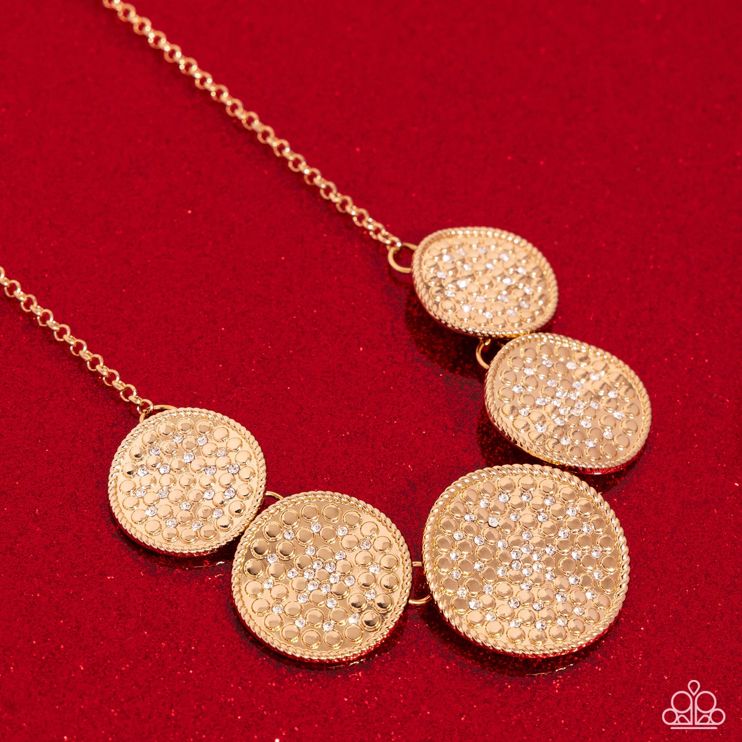 Medaled Mosaic - Gold - By Paparazzi