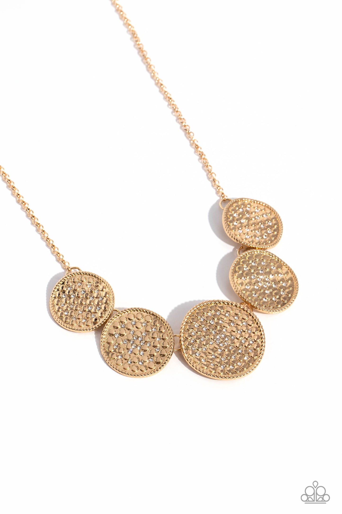 Medaled Mosaic - Gold - By Paparazzi