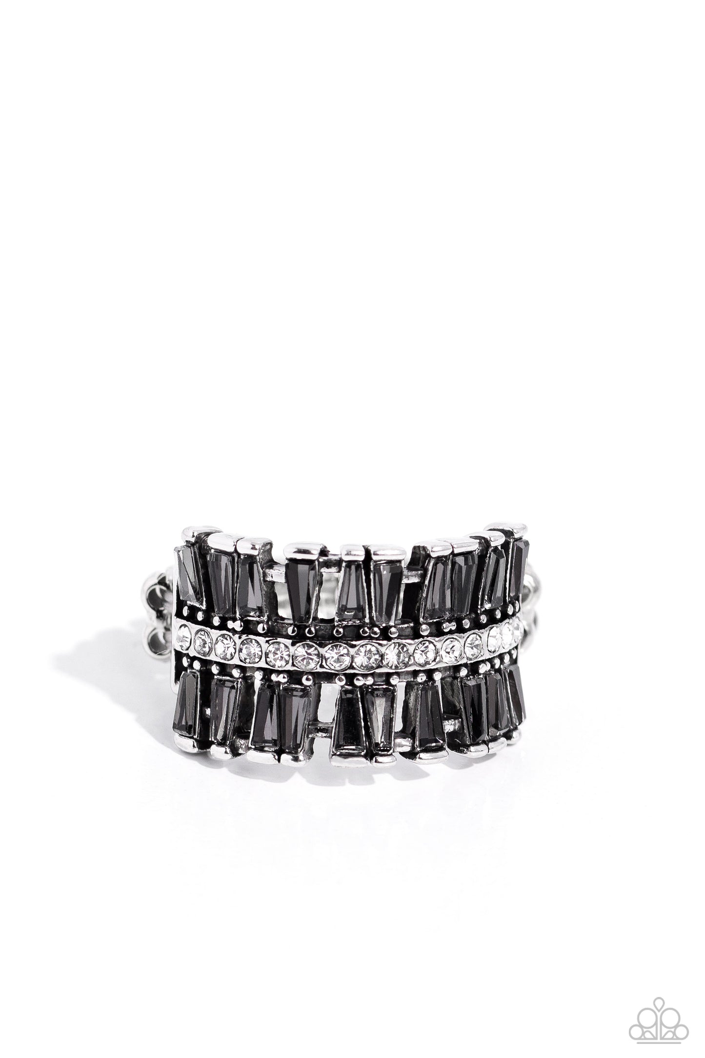 Staggering Stacks - Silver - by Paparazzi