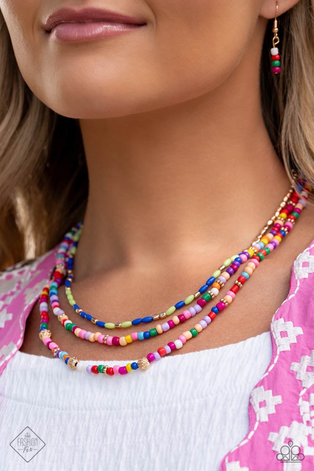 Multicolored Mashup - Gold - By Paparazzi