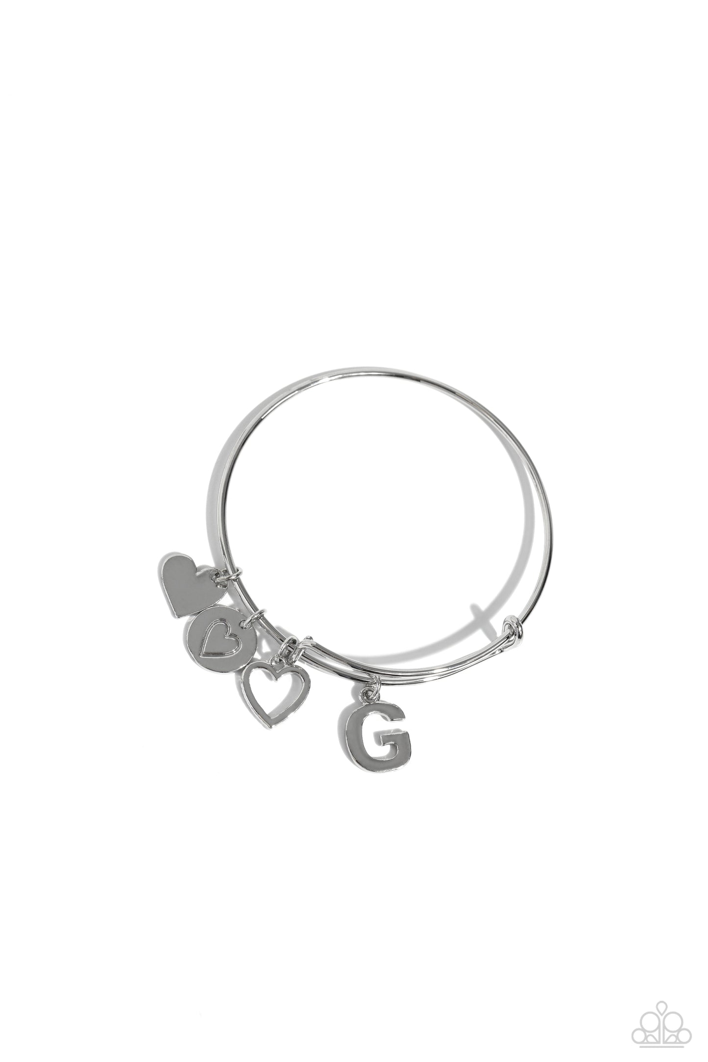 Making It INITIAL - G - Silver - by Paparazzi