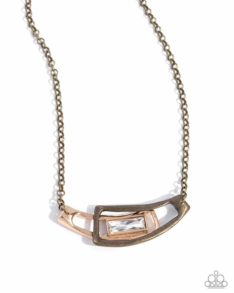 Interlocked Improv - Brass - by Paparazzi
