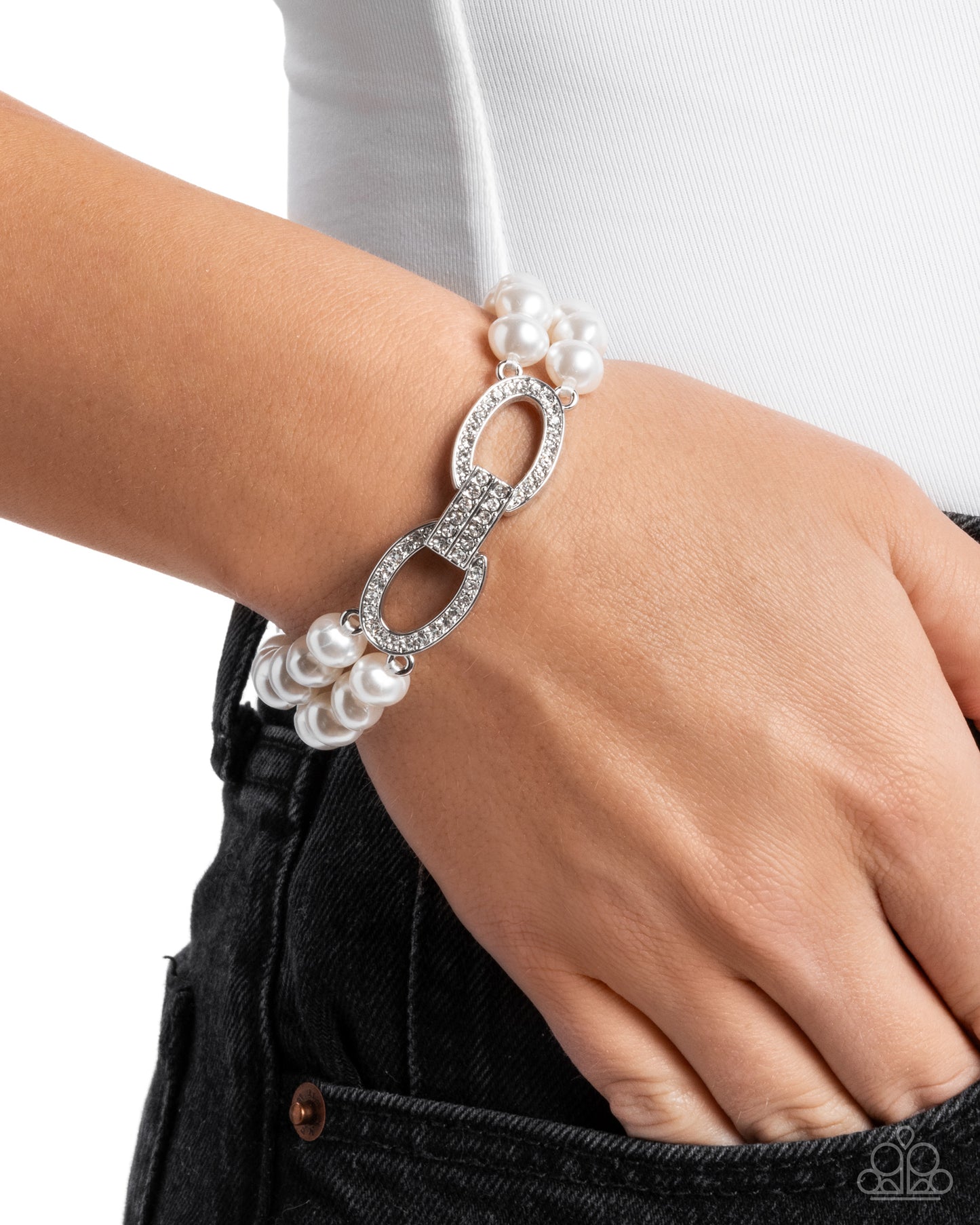 Fancy-Free Fanfare - White - by Paparazzi