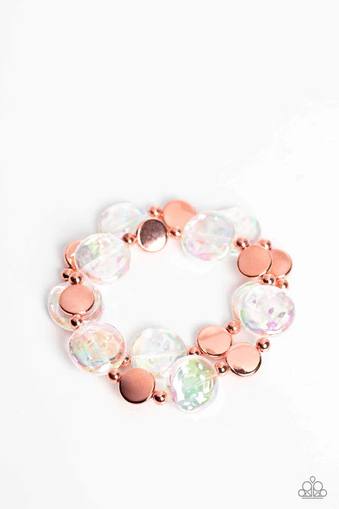 Discus Throw - Copper - by Paparazzi