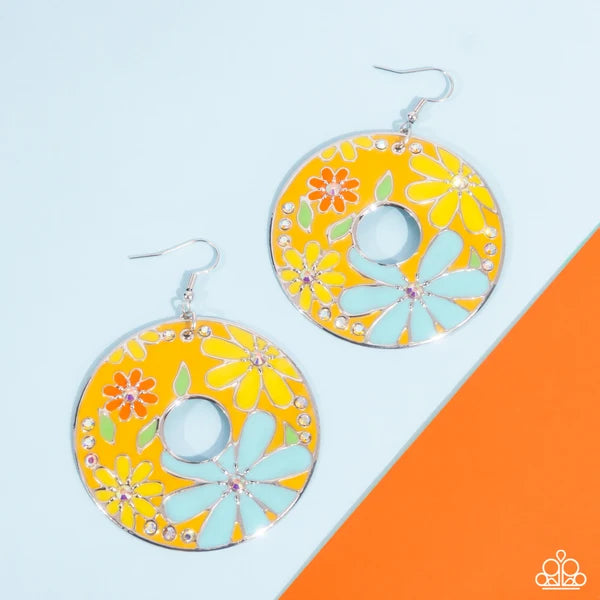 Embroidered Elegance - Yellow - by Paparazzi