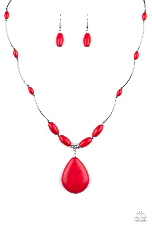 Explore The Elements - Red - by Paparazzi