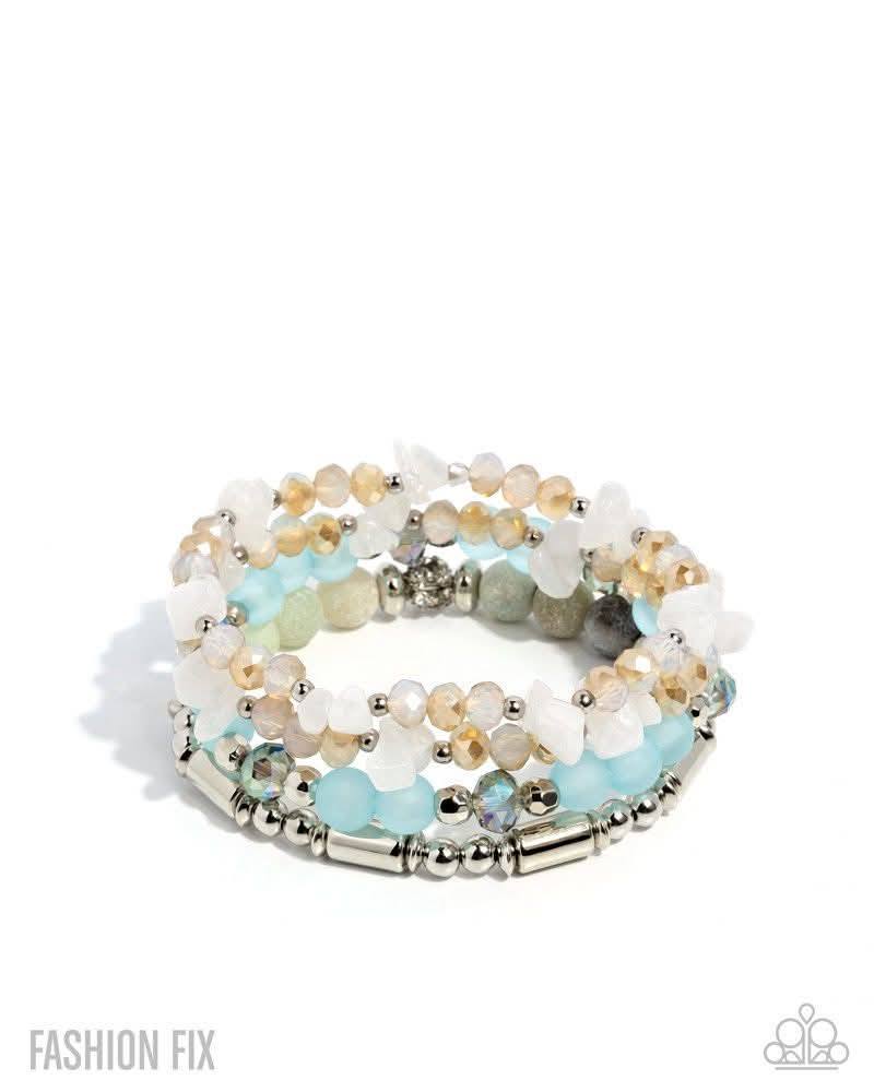 Proficient Poise - Jan 26 Glimpses of Malibu Fashion Fix Bracelet - by Paparazzi