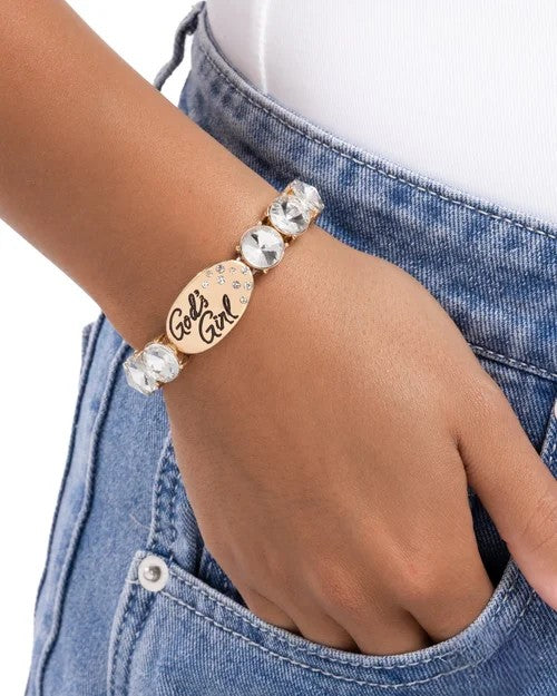God's Girl - Gold - Life of The Party - Empire Diamond - by Paparazzi
