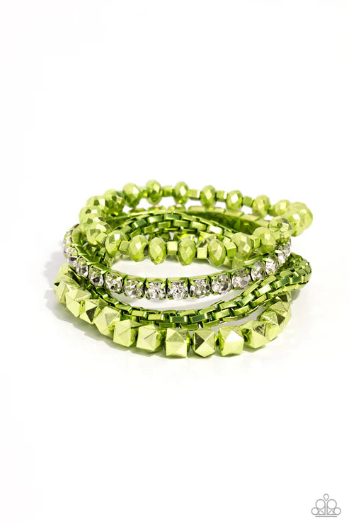 Punk Pattern - Green - by Paparazzi