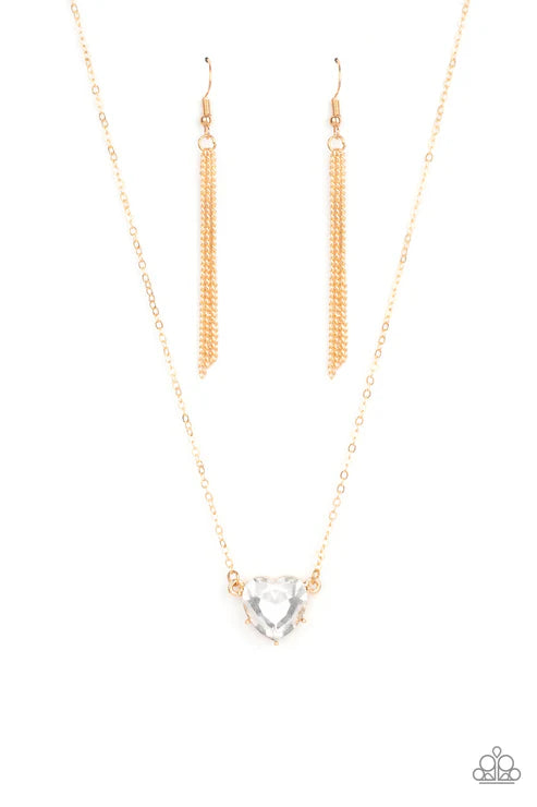 She Works Heart For the Money - Gold - by Paparazzi