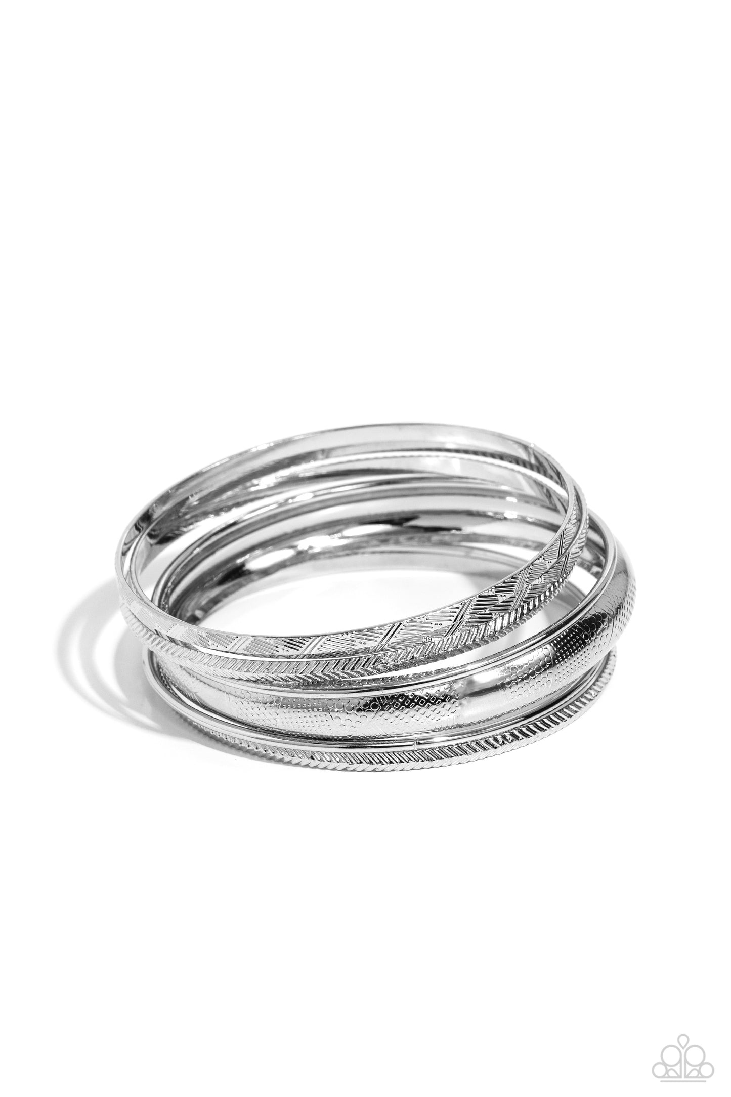 Stackable Stunner - Silver - By Paparazzi