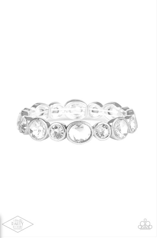 Still GLOWING Strong - White - by Paparazzi - Black Diamond Life of The Party Exclusive