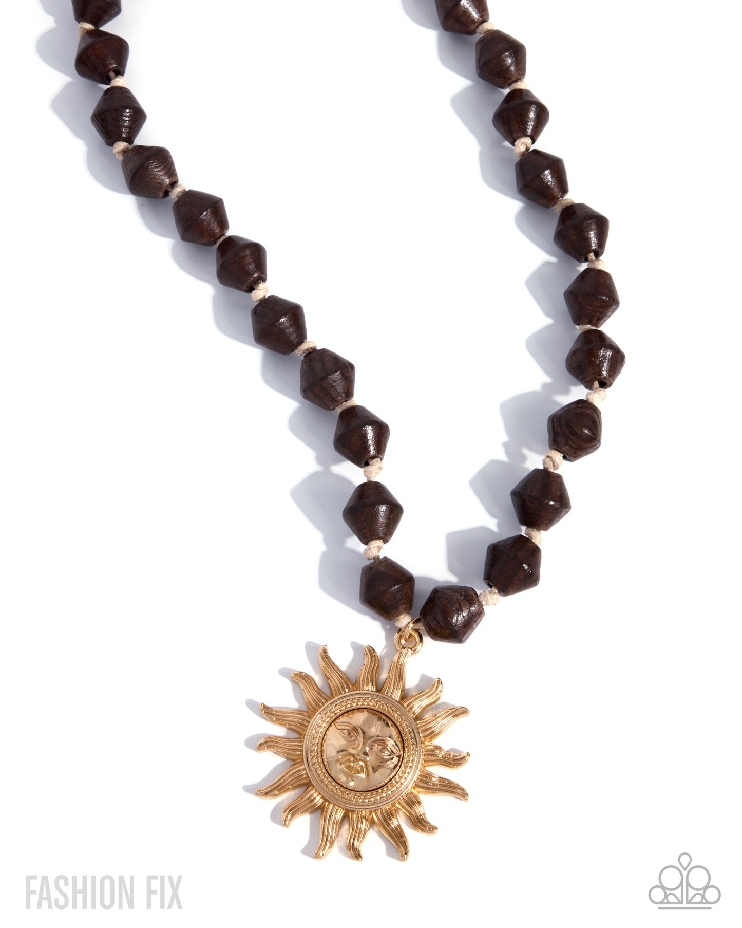 Relaxed Rays - Gold - July 26 Sunset Sightings Fashion Fix Necklace