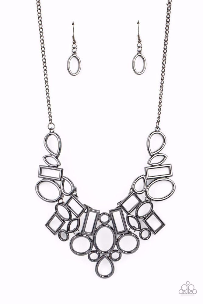 Geometric Grit - Black - By Paparazzi