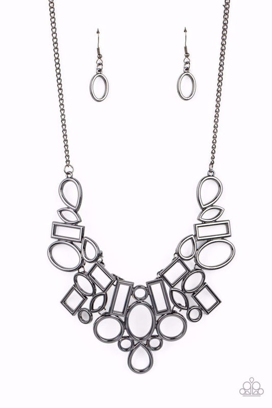 Geometric Grit - Black - By Paparazzi
