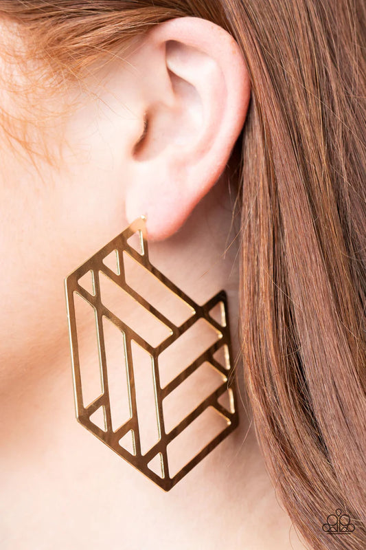Gotta Get GEO-ing - Gold - by Paparazzi