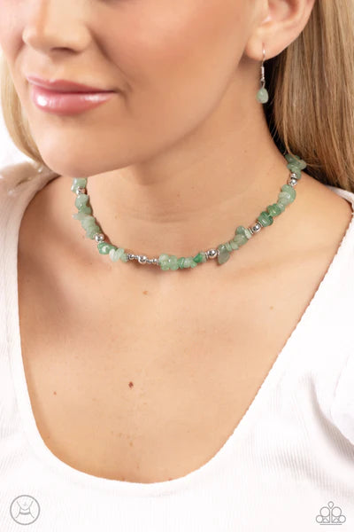 Carved Confidence - Green - By Paparazzi