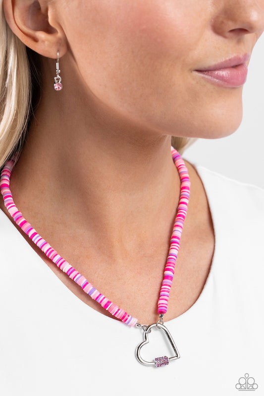 Clearly Carabiner - Pink - by Paparazzi