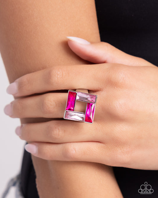 Sinuous Square - Pink - by Paparazzi