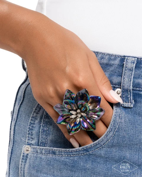 Platonic Petals - Multi - by Paparazzi - Black Diamond Piece!
