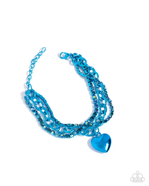 Affectionate Accent - Blue - by Paparazzi