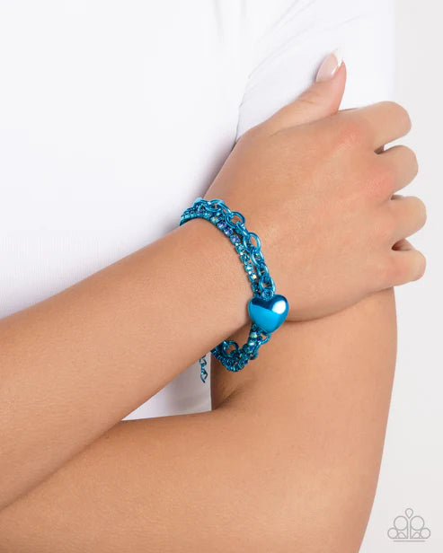 Affectionate Accent - Blue - by Paparazzi
