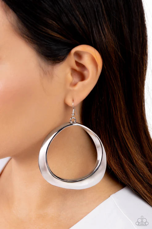 Asymmetrical Action - Silver - by Paparazzi
