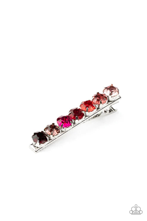 Bedazzling Beauty - Multi/Pink - Hairclip - by Paparazzi