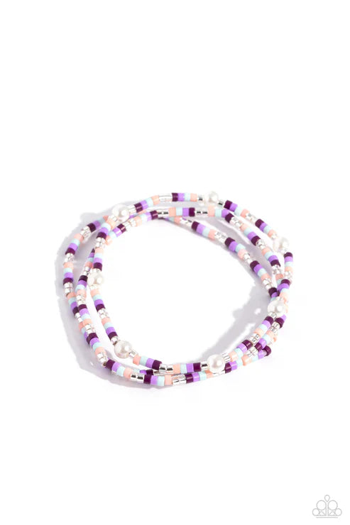 The Colorblock Set - Purple - by Paparazzi