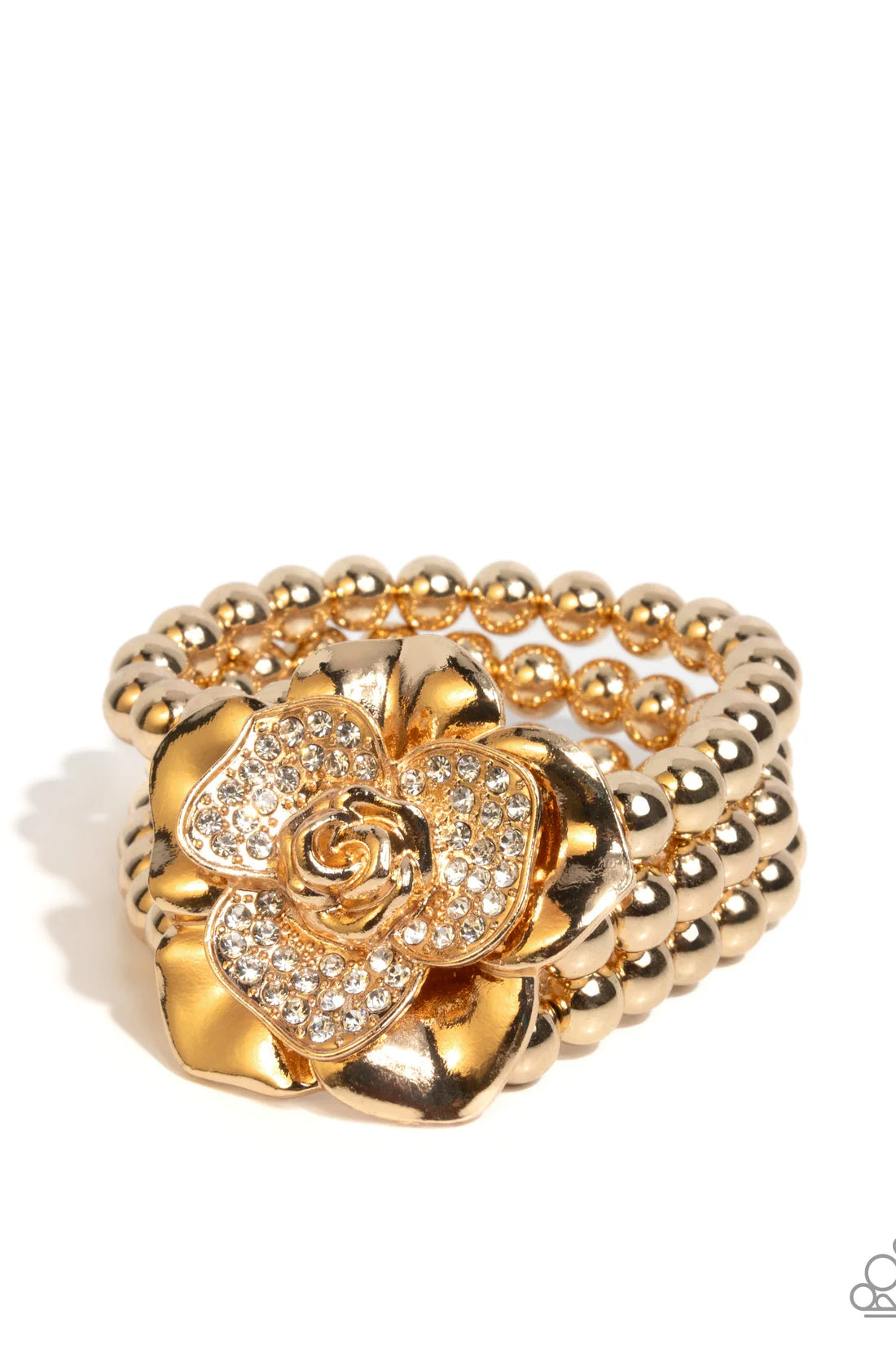 Blooming Background - Gold - by Paparazzi - December 2025 Life of The Party!