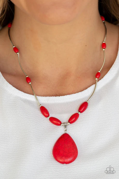 Explore The Elements - Red - by Paparazzi