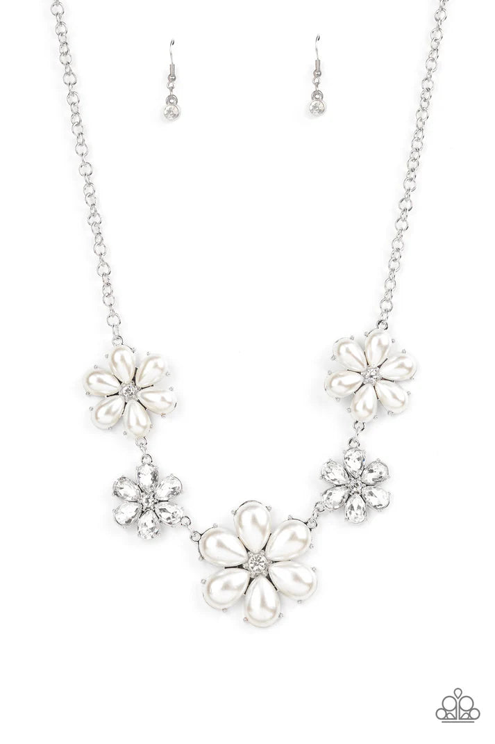 Fiercely Flowering - White - by Paparazzi