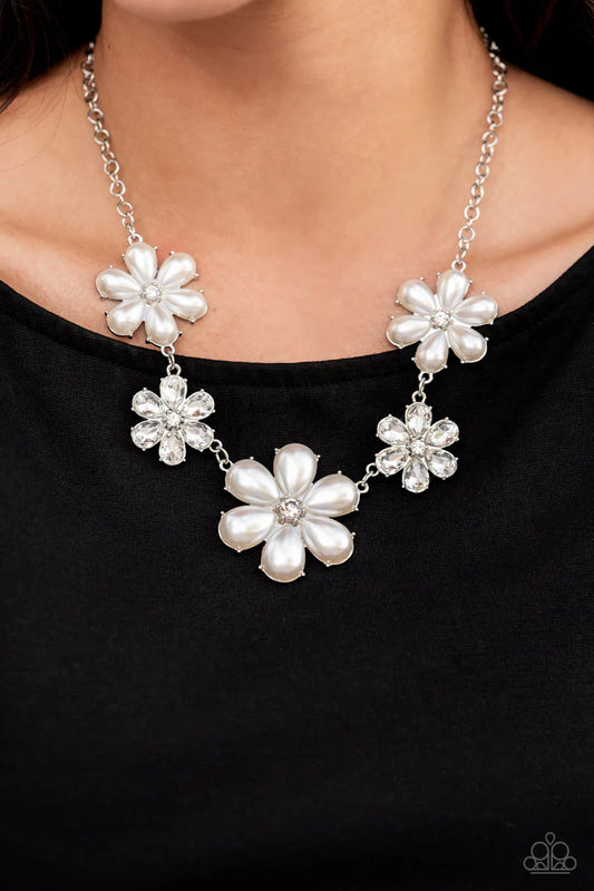 Fiercely Flowering - White - by Paparazzi