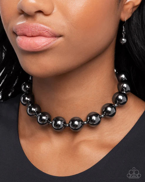 Flattery Will Get You Everywhere - Black - by Paparazzi