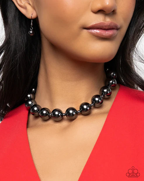 Flattery Will Get You Everywhere - Black - by Paparazzi