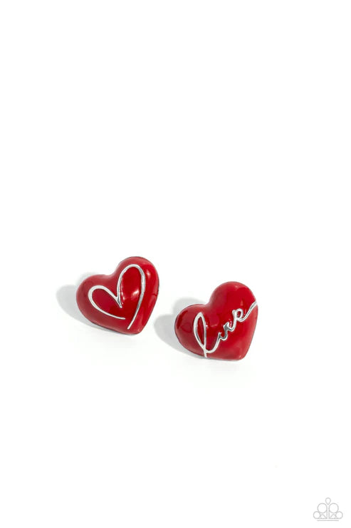 Glimmering Love - Red - by Paparazzi