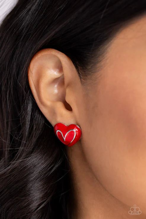 Glimmering Love - Red - by Paparazzi