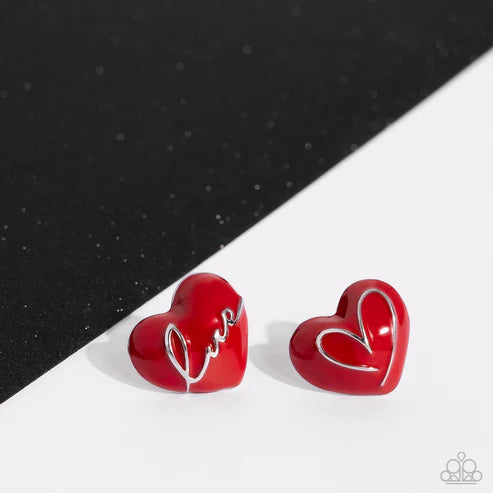 Glimmering Love - Red - by Paparazzi