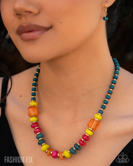 Established Elegance - Multi - July 26 Glimpses of Malibu Fashion Fix Necklace