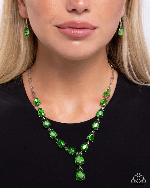 Gratifying Gems - Green - by Paparazzi