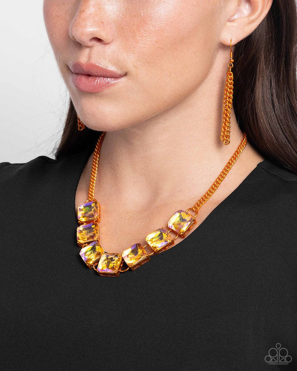 I SQUARE to Secrecy - Orange - by Paparazzi