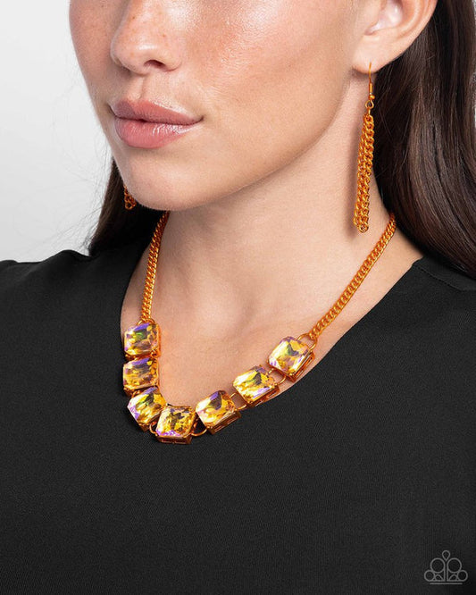 I SQUARE to Secrecy - Orange - by Paparazzi