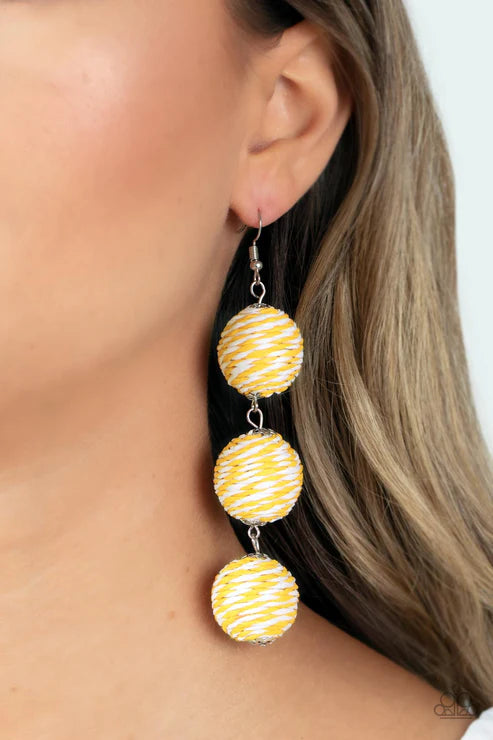 Laguna Lanterns - Yellow -  by Paparazzi