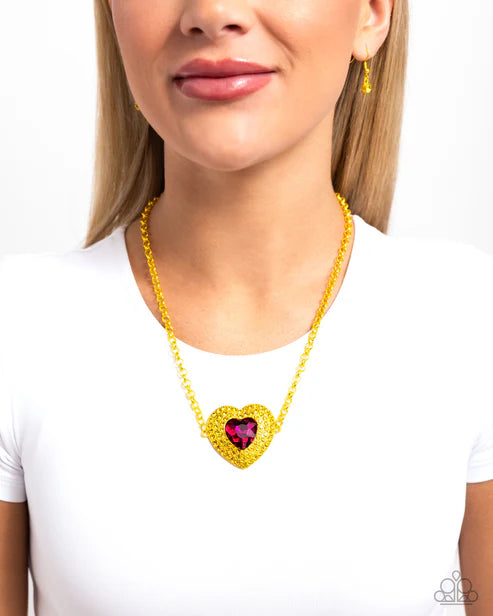 Locket Leisure - Yellow - by Paparazzi