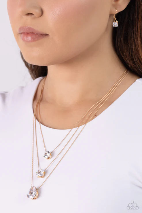 Lustrous Layers - Gold - by Paparazzi