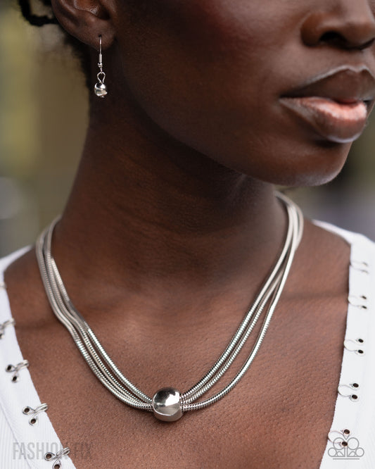 Sleek Study - Silver - July 26 Magnificent Musings Fashion Fix Necklace