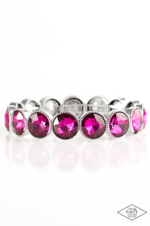 Number One Knockout - Pink - Black Diamond Piece - by Paparazzi