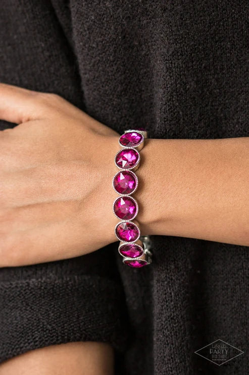 Number One Knockout - Pink - Black Diamond Piece - by Paparazzi