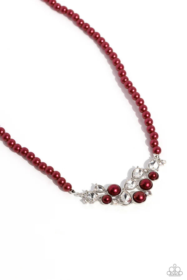 Pampered Pearls - Red - by Paparazzi